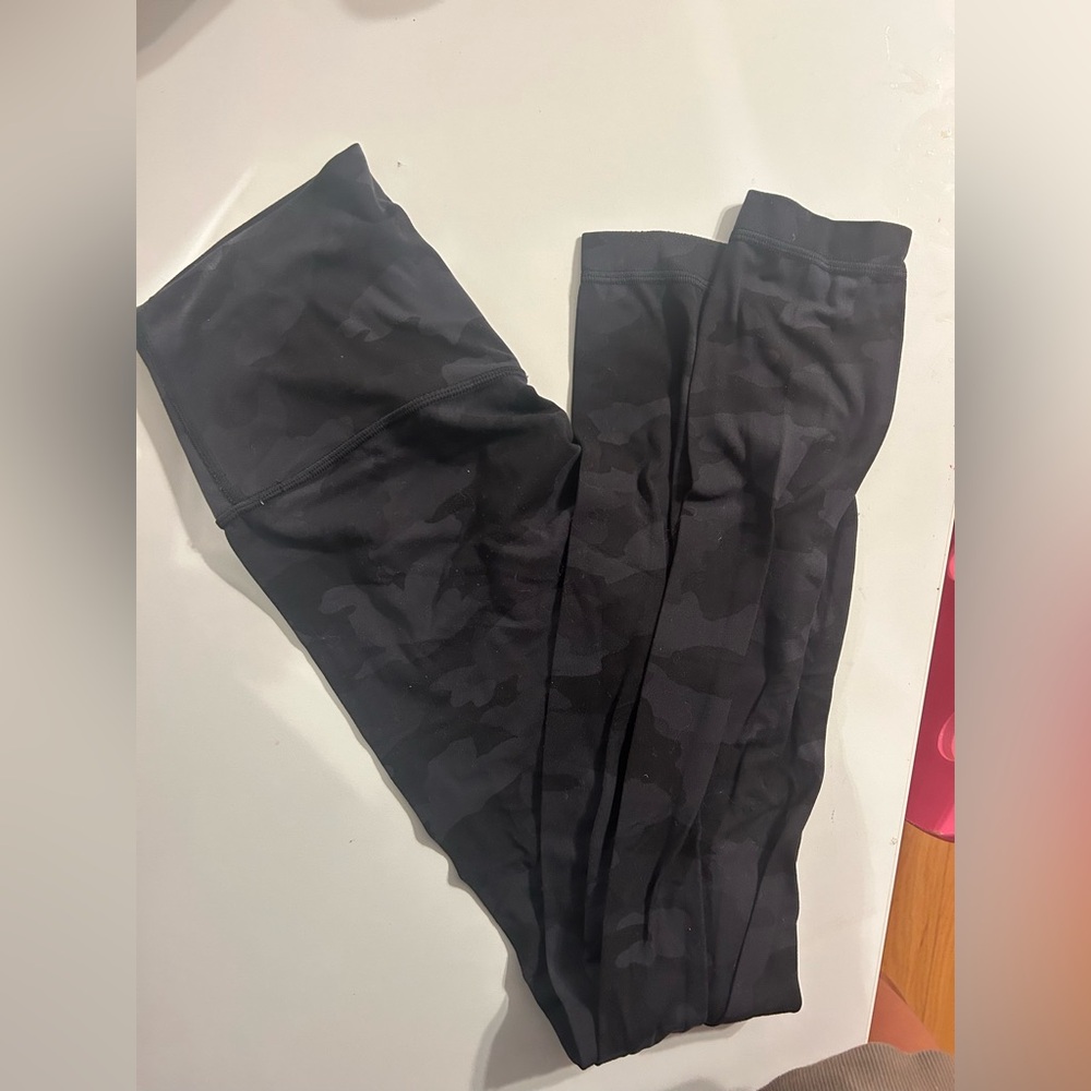 Black Camouflage Lululemon Leggings
